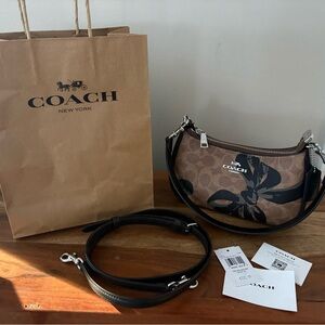 Coach Brown and Black Bow Women's Bag
